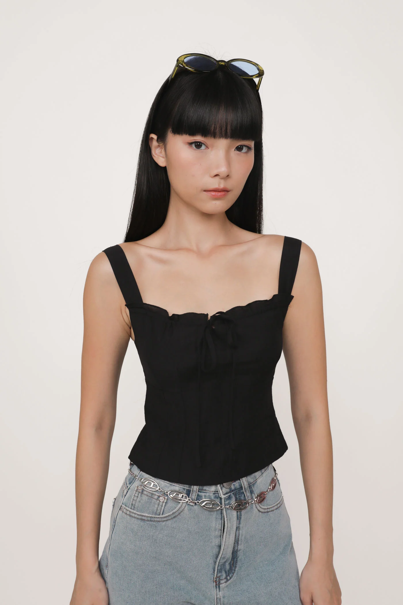 Elayne Frills Tie Front Top - Image 17