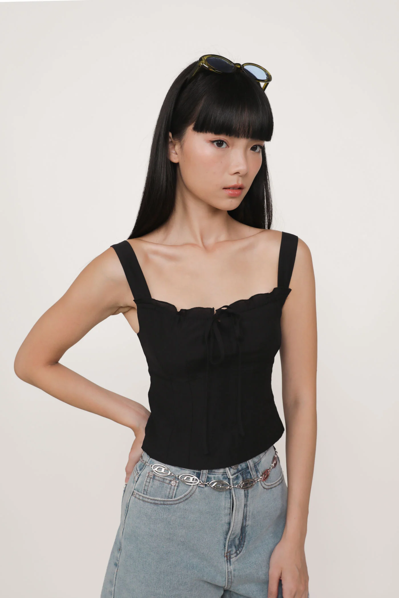 Elayne Frills Tie Front Top - Image 18