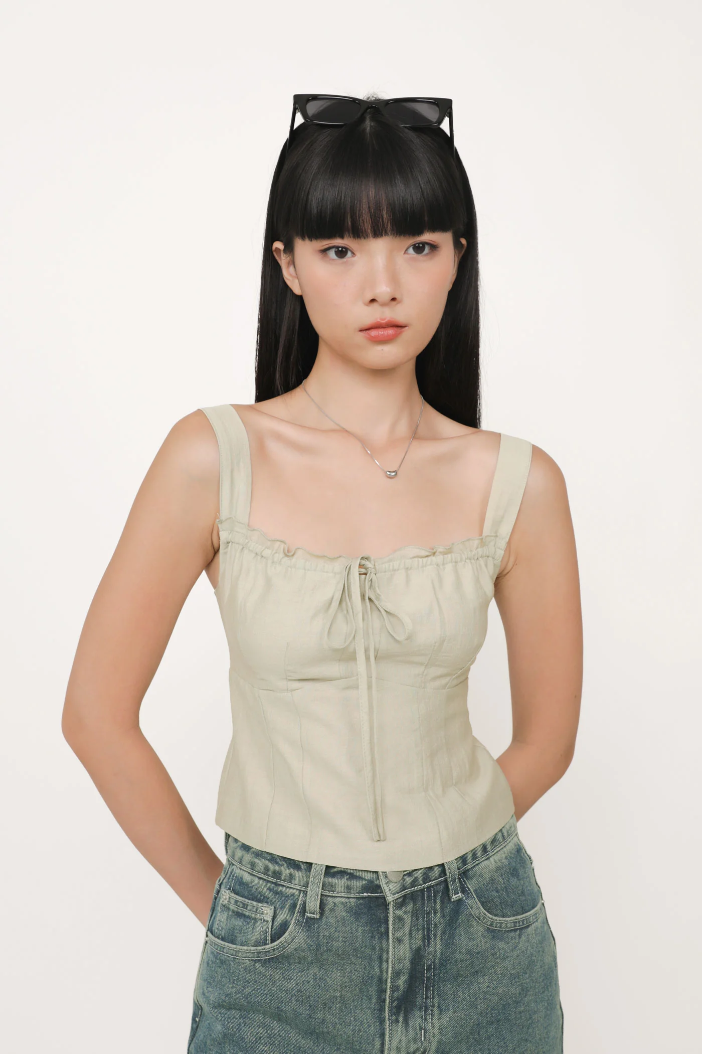 Elayne Frills Tie Front Top - Image 24