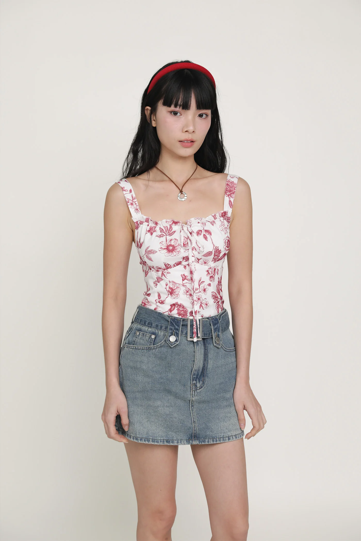 Elayne Frills Tie Front Top - Image 35