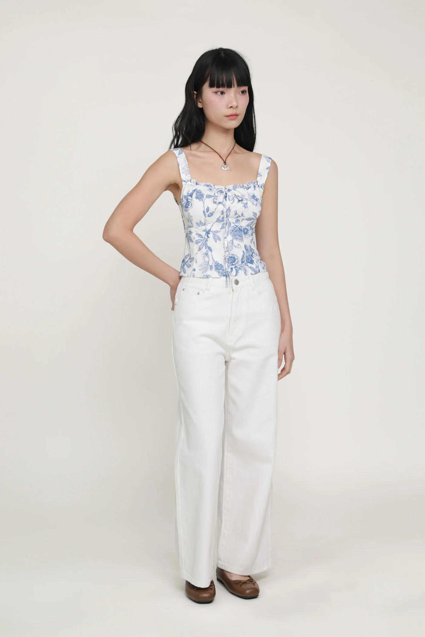 Elayne Frills Tie Front Top - Image 42