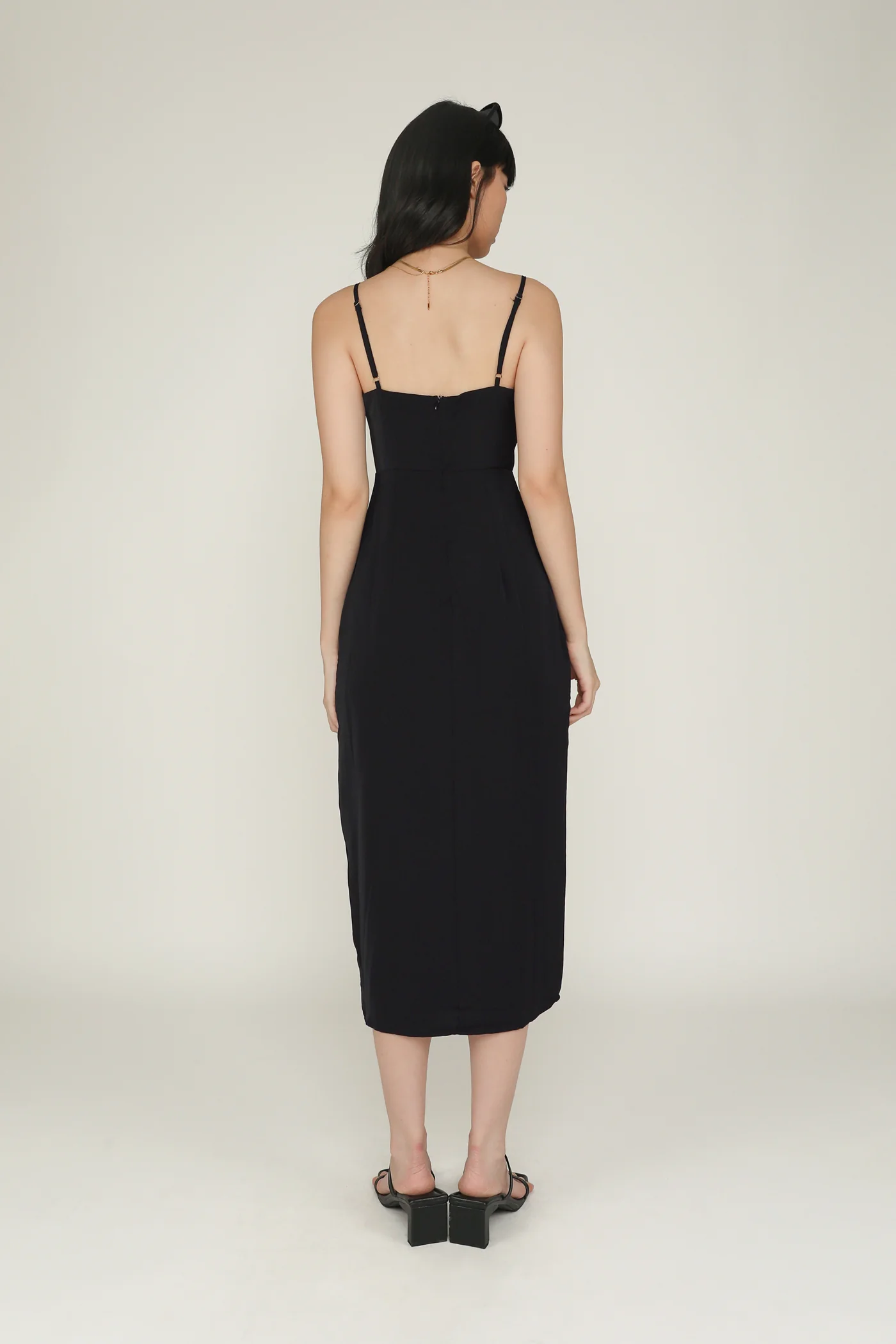 Eli Asymmetrical Midi Dress - Image 10