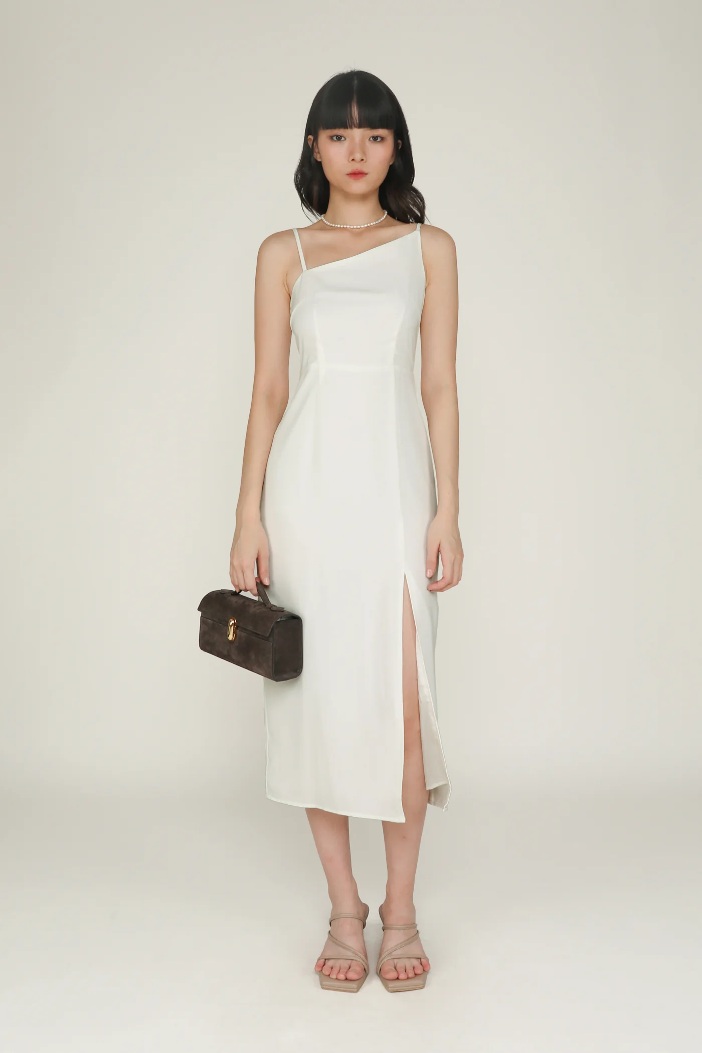 Eli Asymmetrical Midi Dress - Image 17