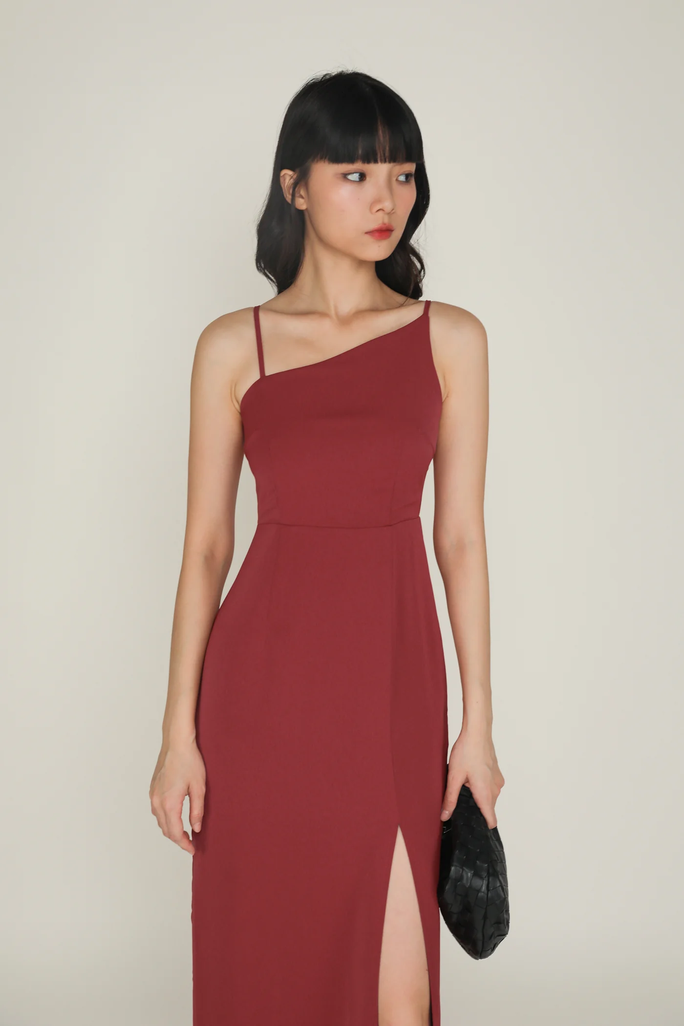 Eli Asymmetrical Midi Dress - Image 2