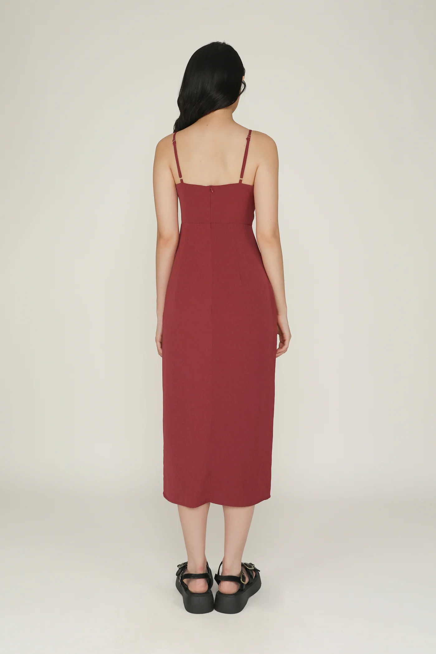 Eli Asymmetrical Midi Dress - Image 5