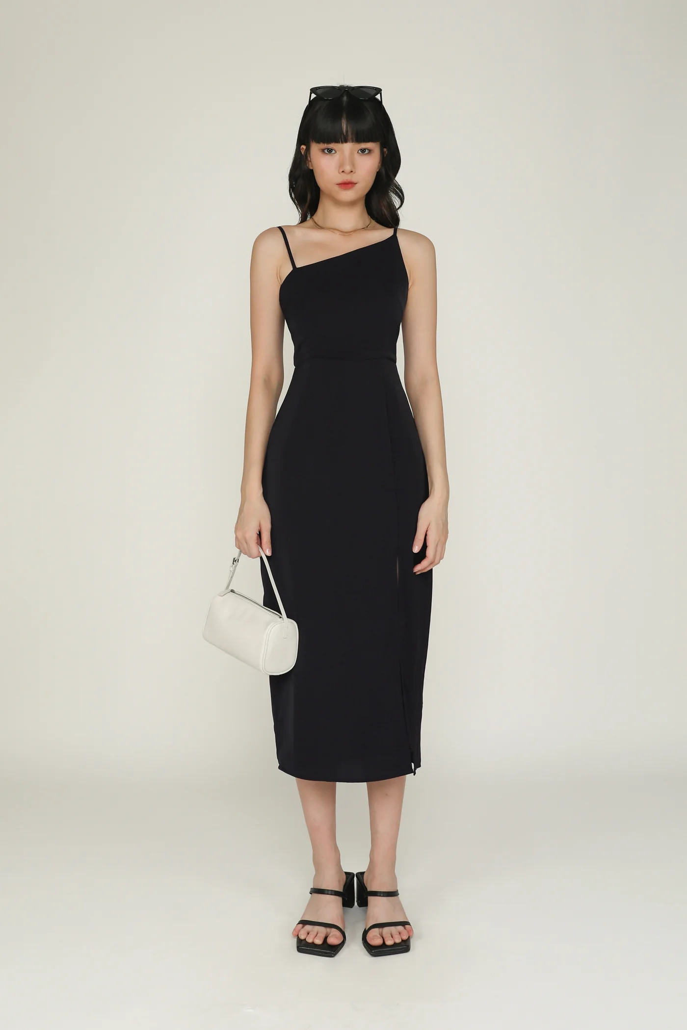 Eli Asymmetrical Midi Dress - Image 8
