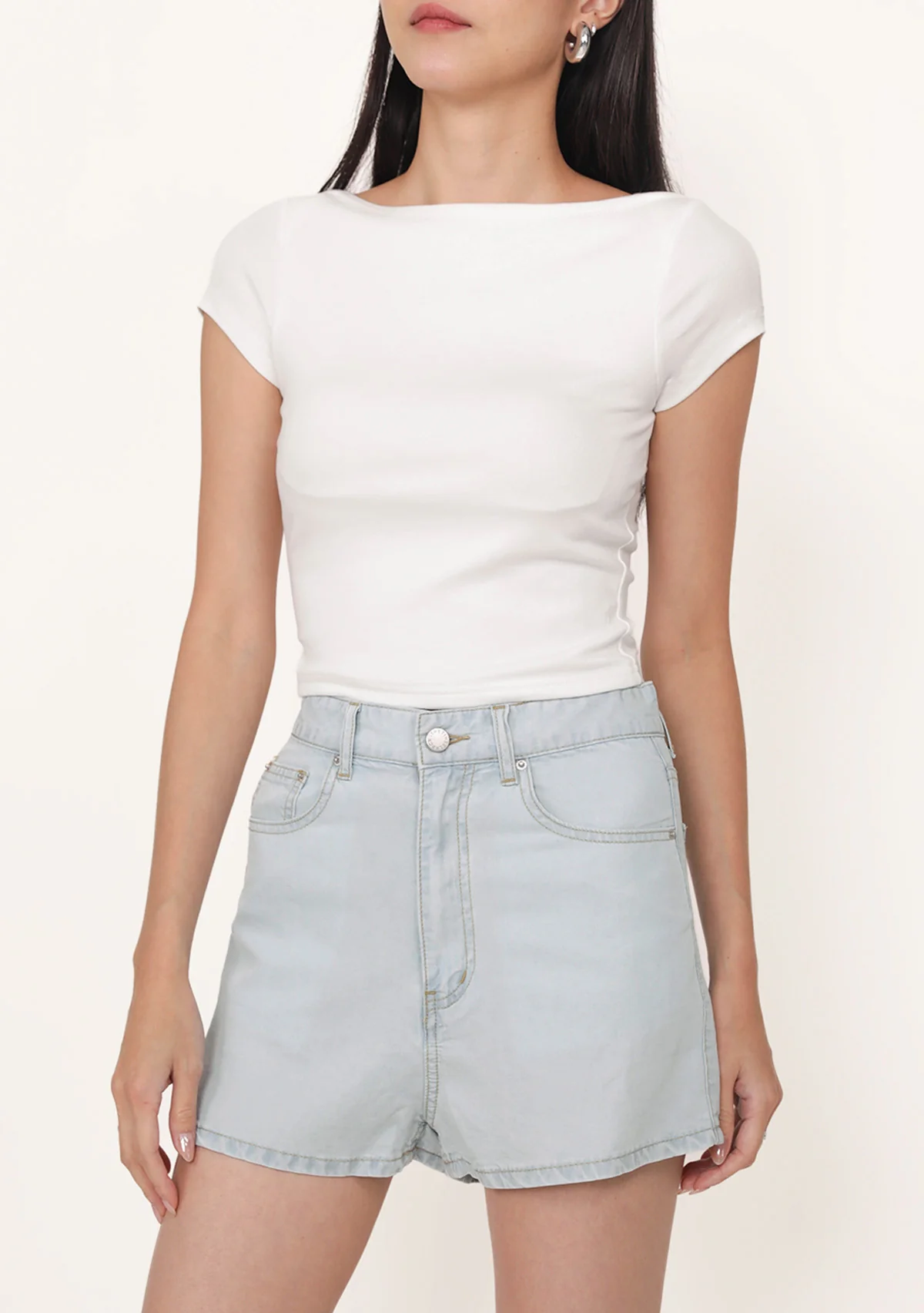 Elia Soft Denim Shorts - Image 5