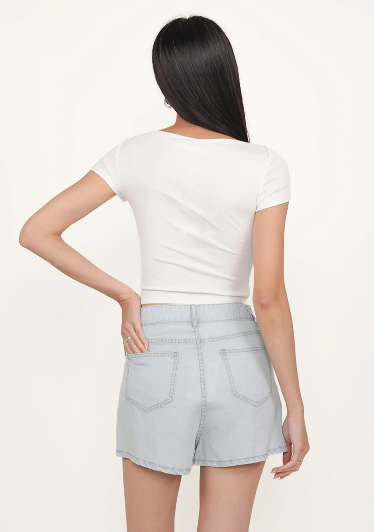 Elia Soft Denim Shorts - Image 6