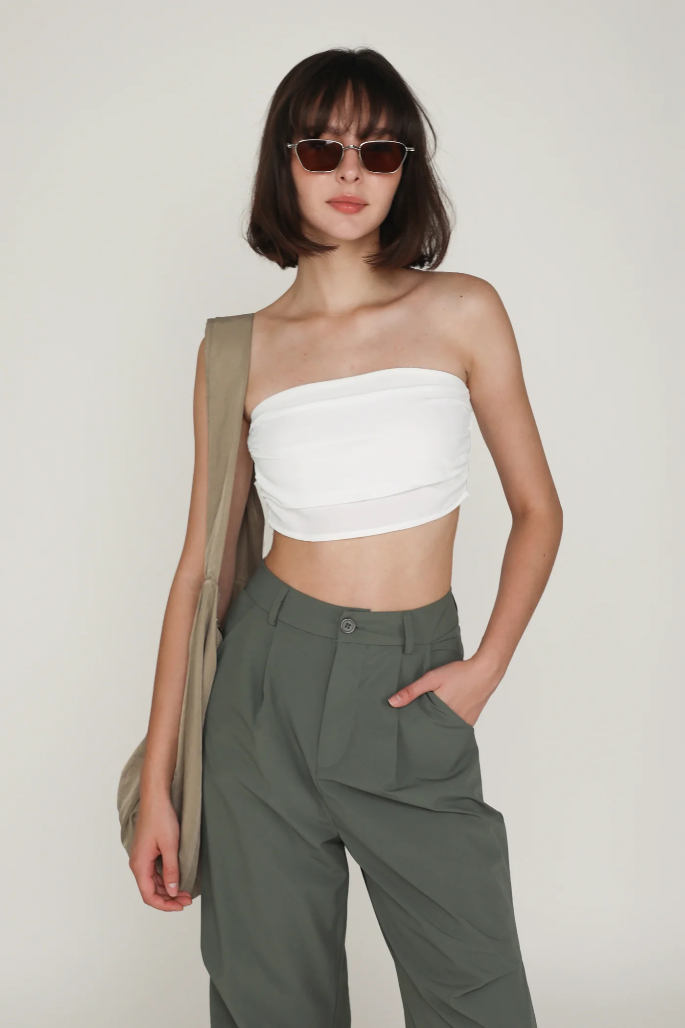 Ellena Ruched Tube Top - Image 17