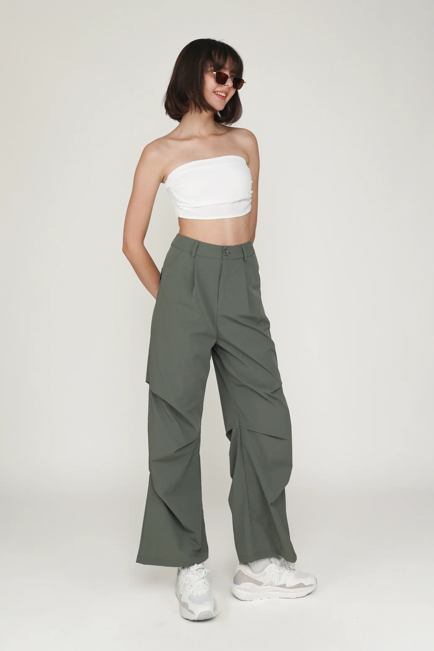 Ellena Ruched Tube Top - Image 20