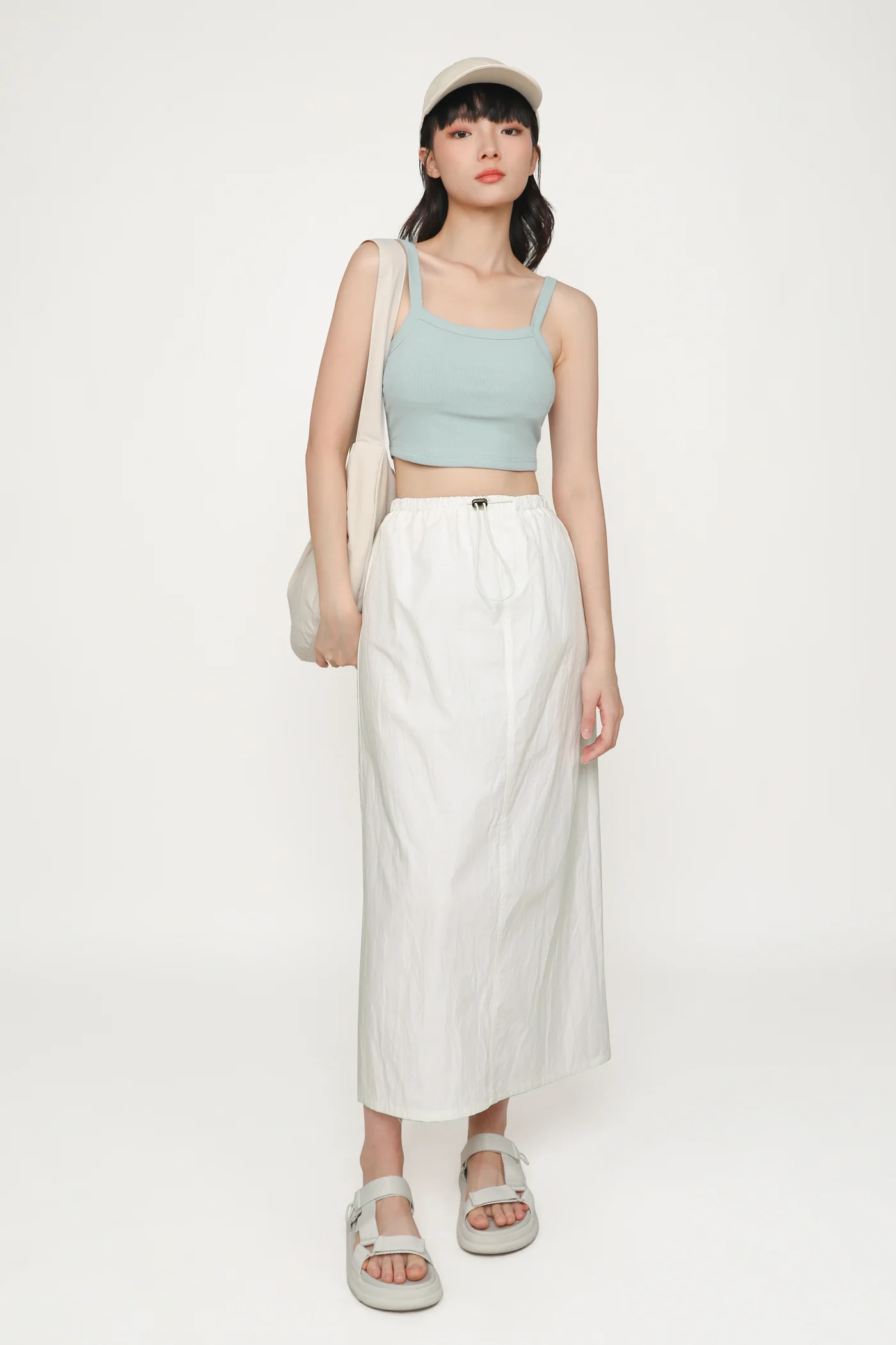 Elsa Square Neckline Ribbed Padded Top - Image 13