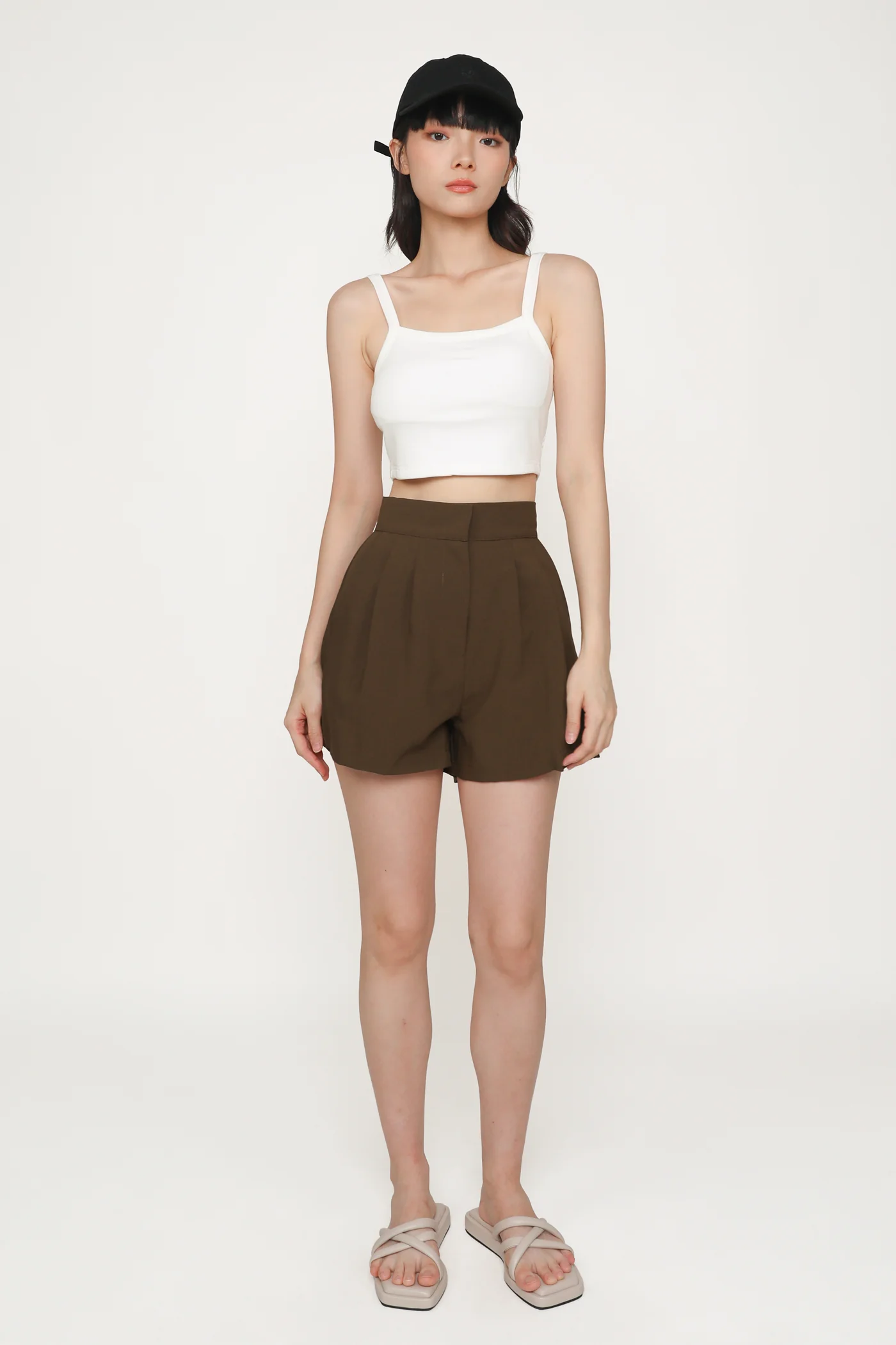Elsa Square Neckline Ribbed Padded Top - Image 27