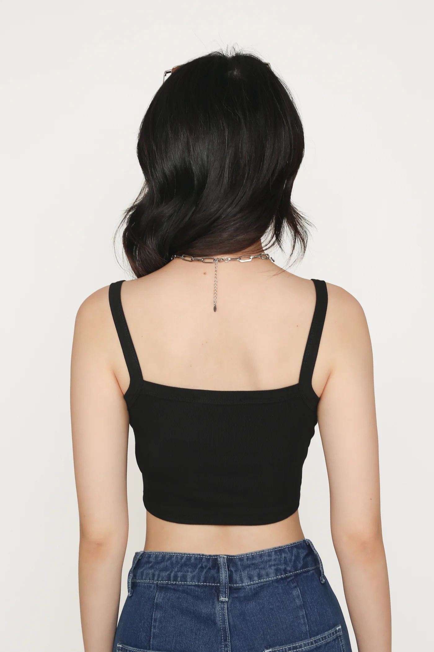 Elsa Square Neckline Ribbed Padded Top - Image 35
