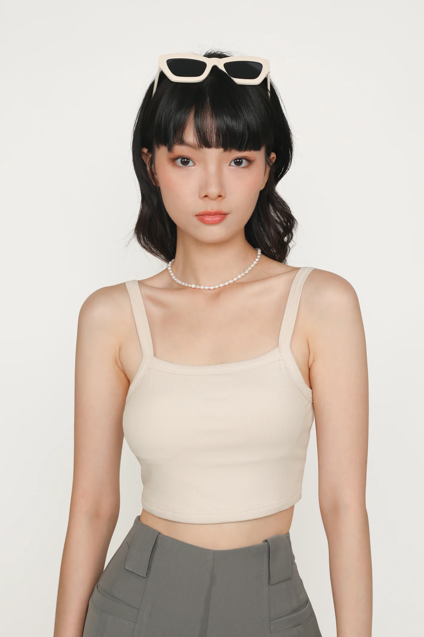 Elsa Square Neckline Ribbed Padded Top - Image 4