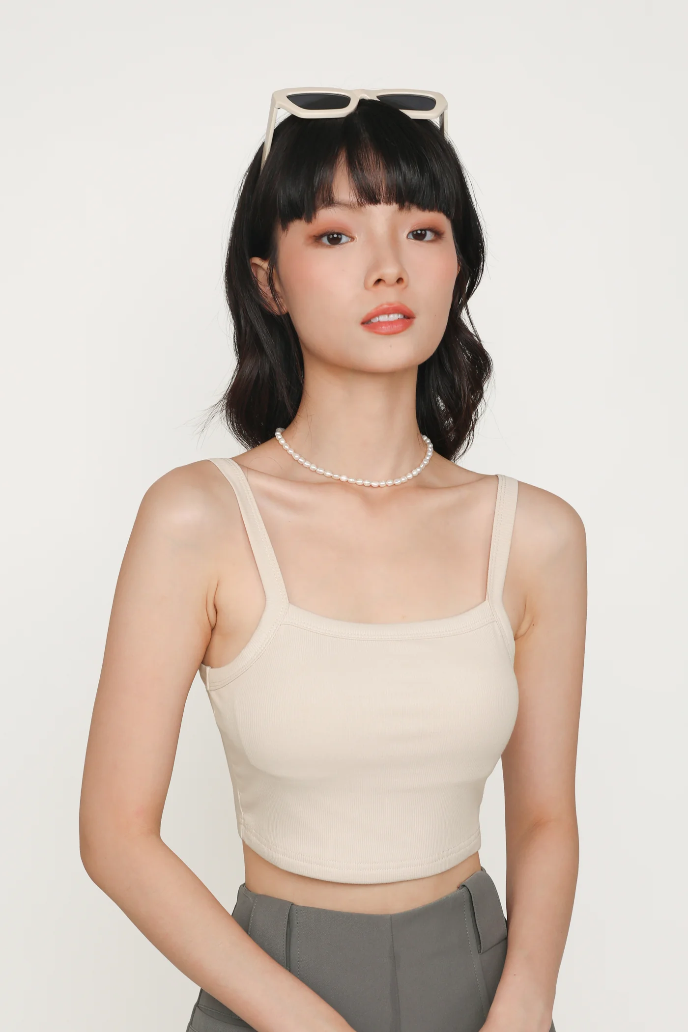 Elsa Square Neckline Ribbed Padded Top - Image 5