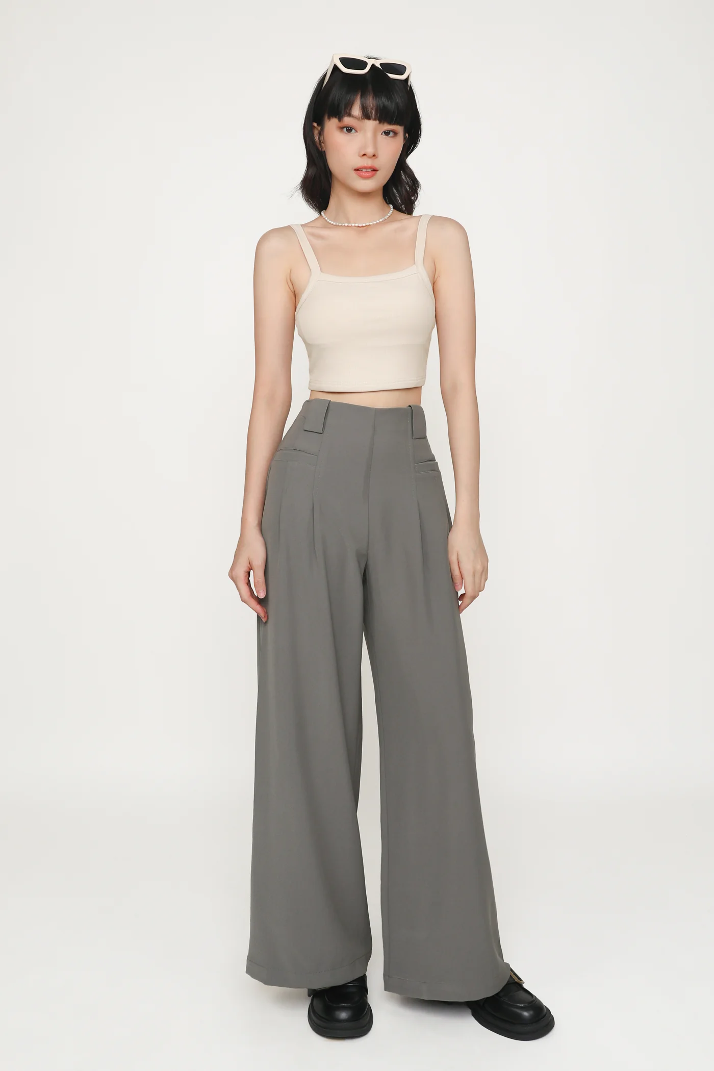 Elsa Square Neckline Ribbed Padded Top - Image 6
