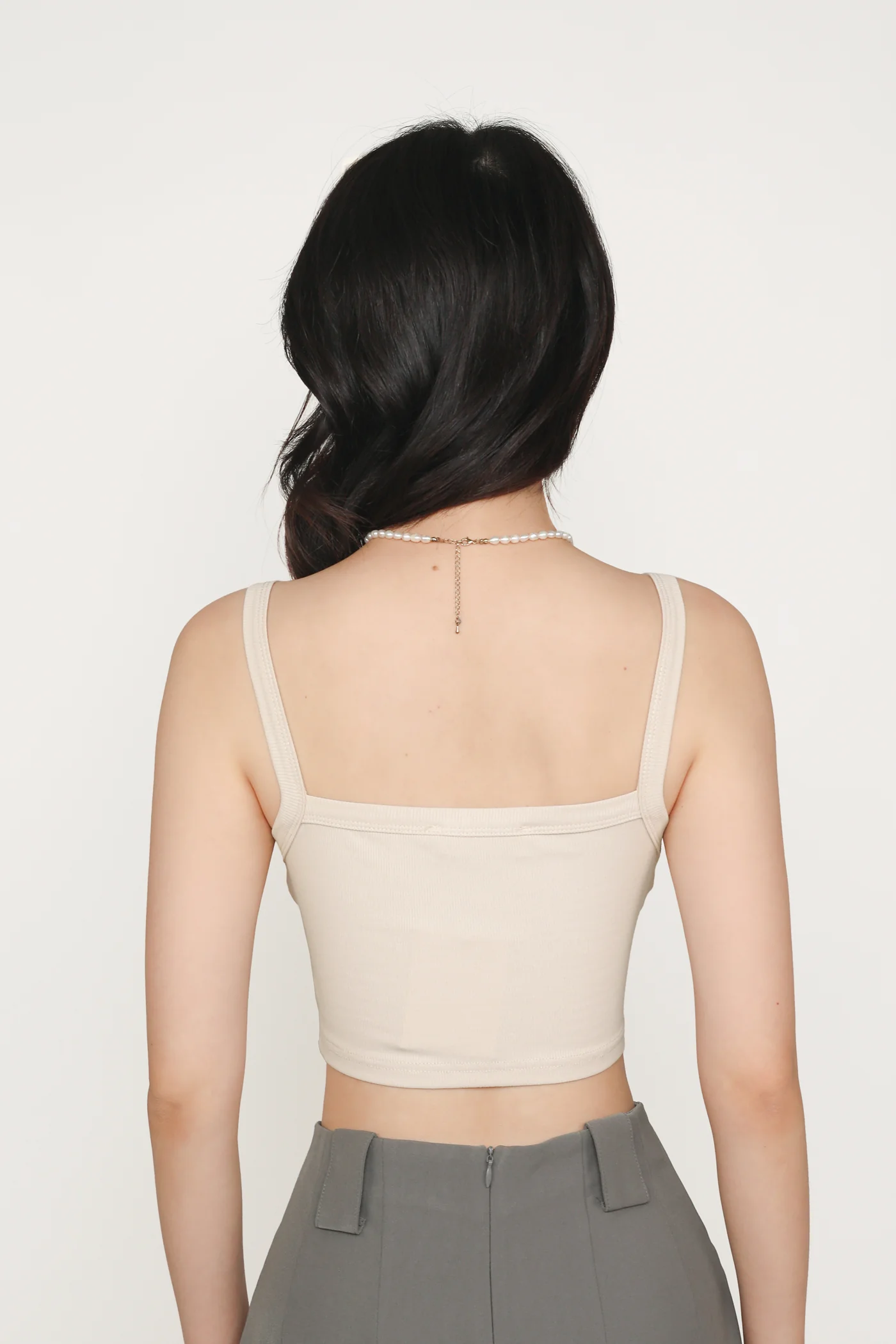 Elsa Square Neckline Ribbed Padded Top - Image 7