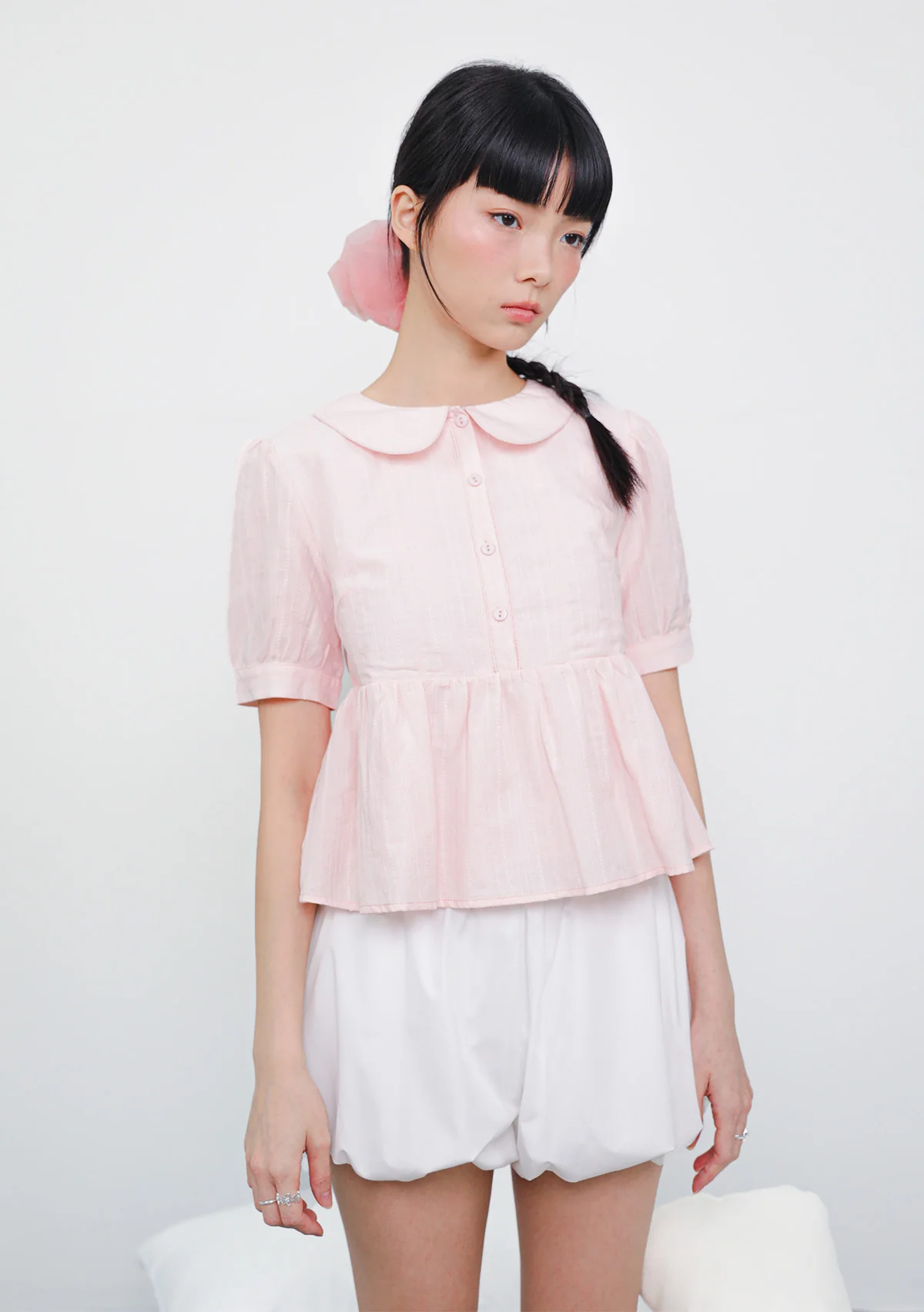 Elsie Babydoll Collar Blouse - Image 5