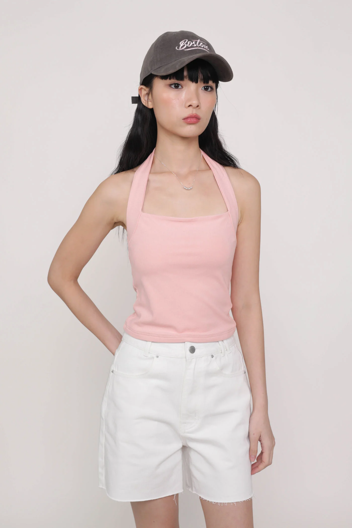 Elvina Raw Hem Mom Shorts - Image 10