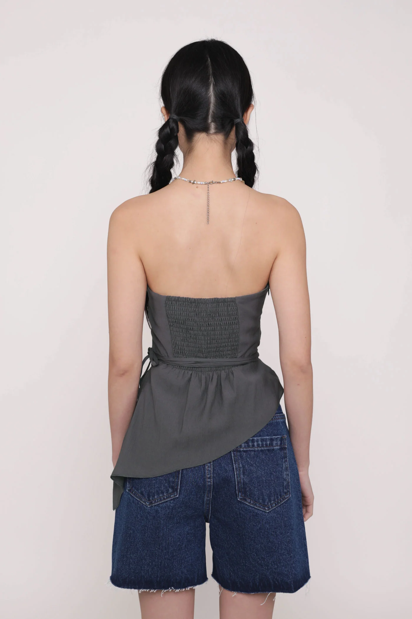 Elvina Raw Hem Mom Shorts - Image 18