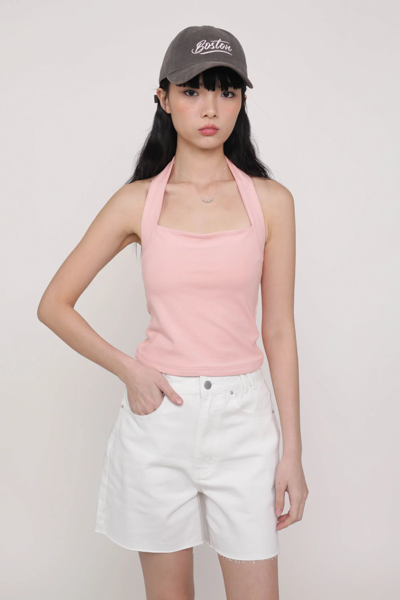 Elvina Raw Hem Mom Shorts - Image 20