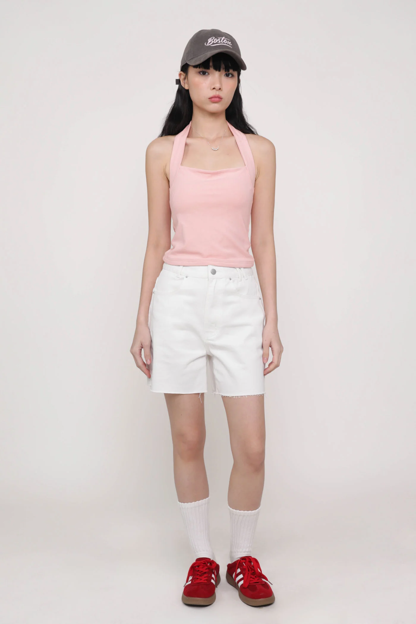Elvina Raw Hem Mom Shorts - Image 21