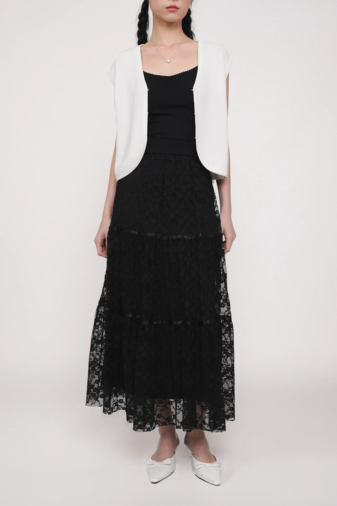 Elysia Lace Tiered Skirt - Image 10