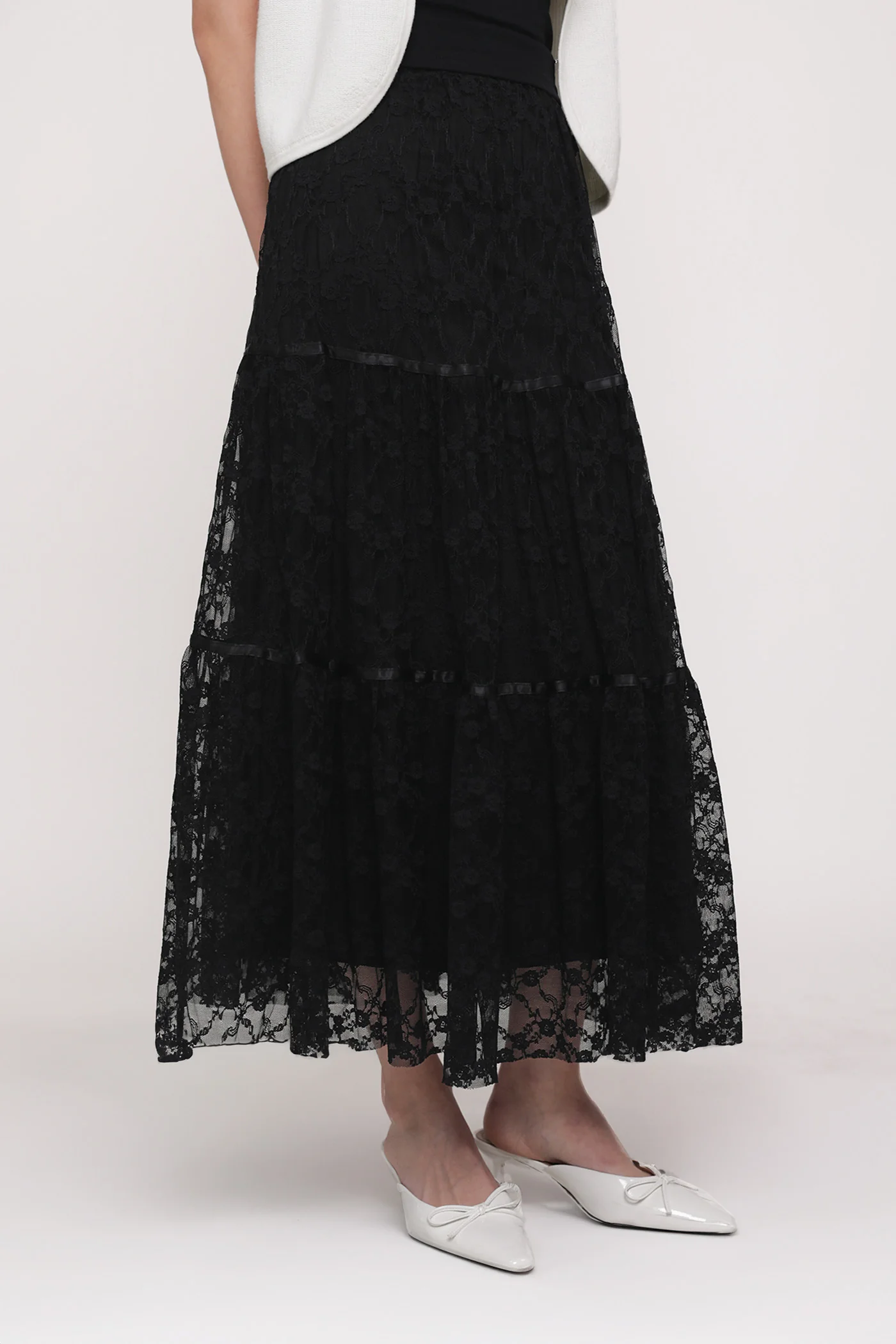 Elysia Lace Tiered Skirt - Image 11