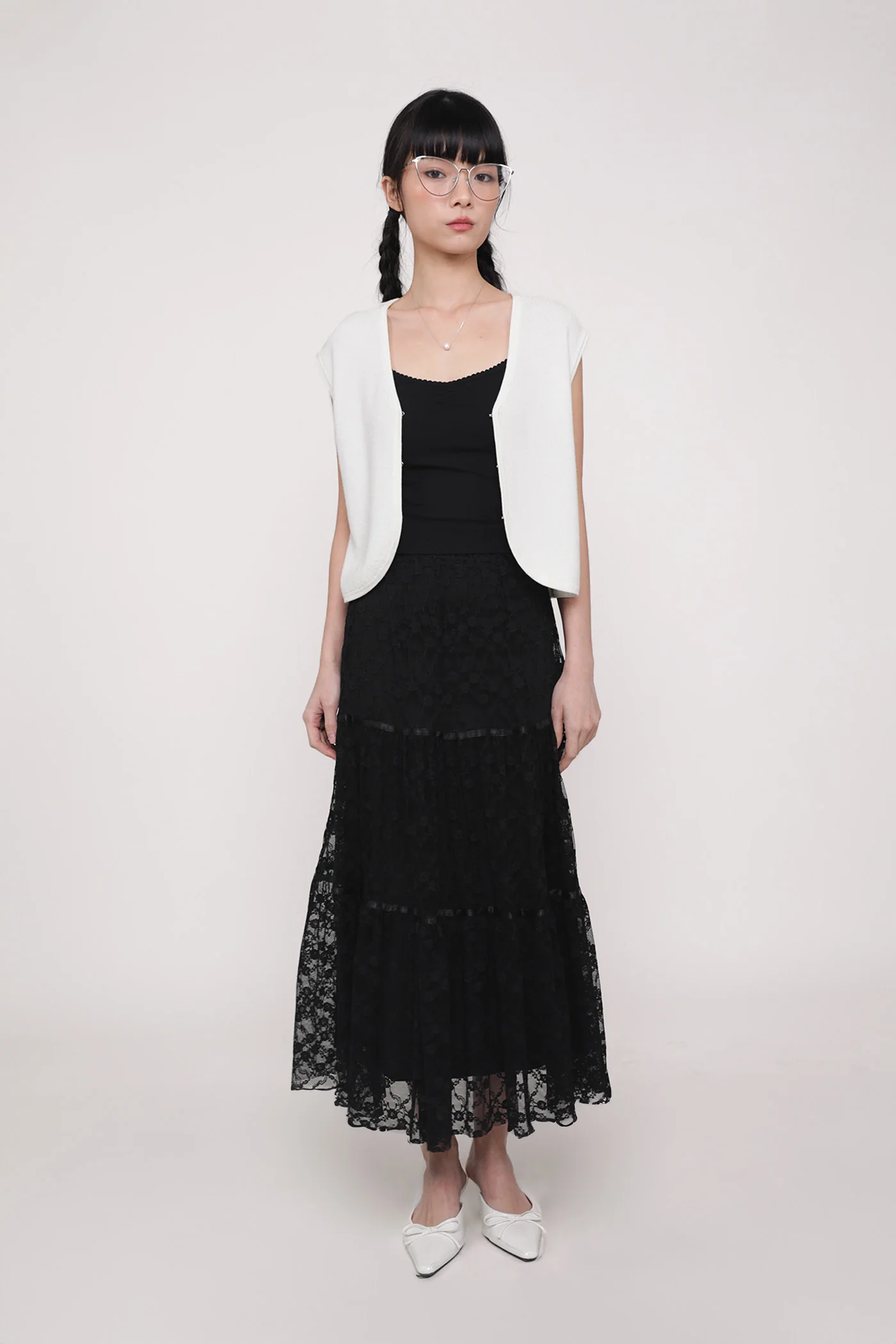 Elysia Lace Tiered Skirt - Image 13