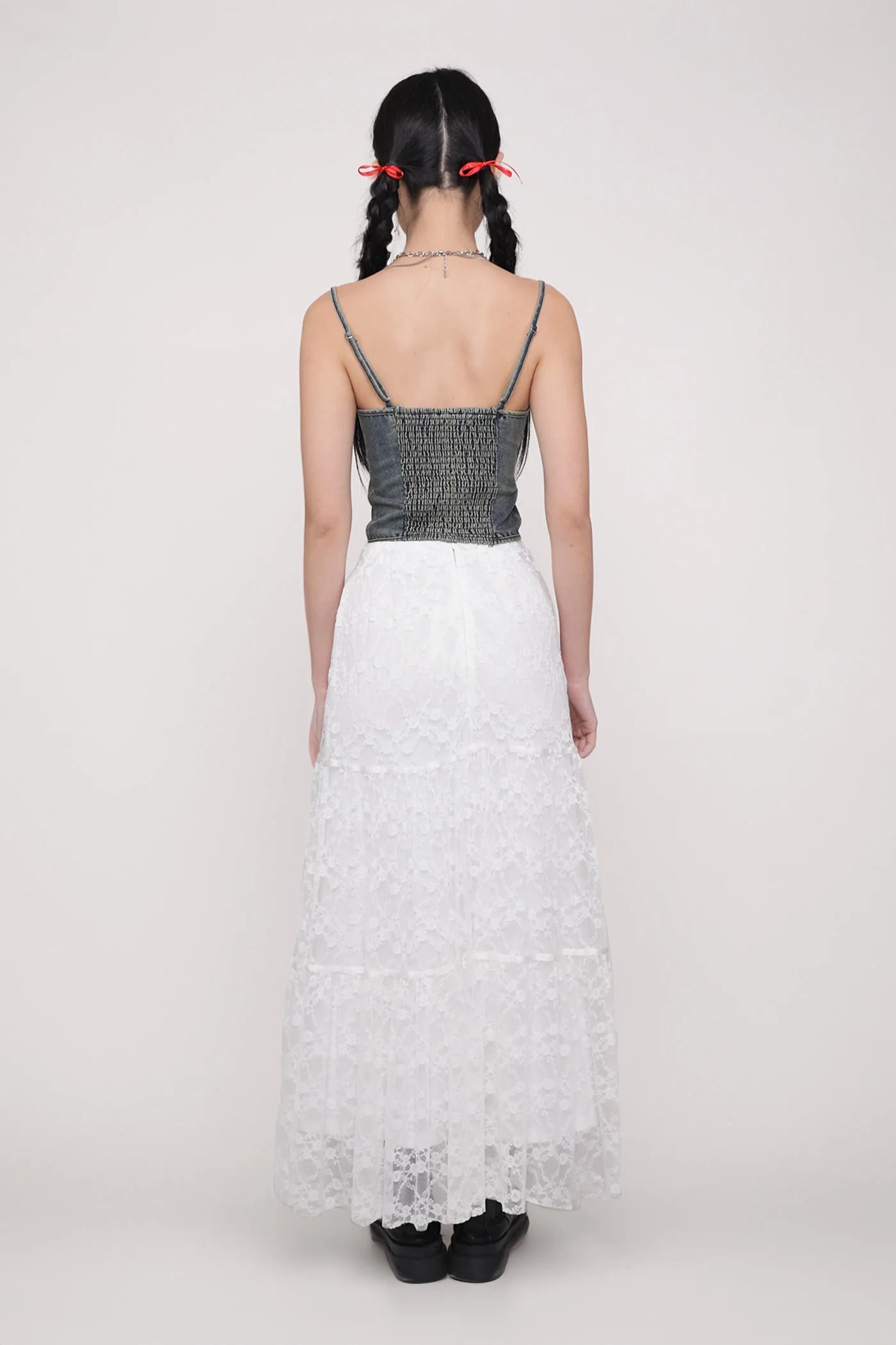 Elysia Lace Tiered Skirt - Image 7