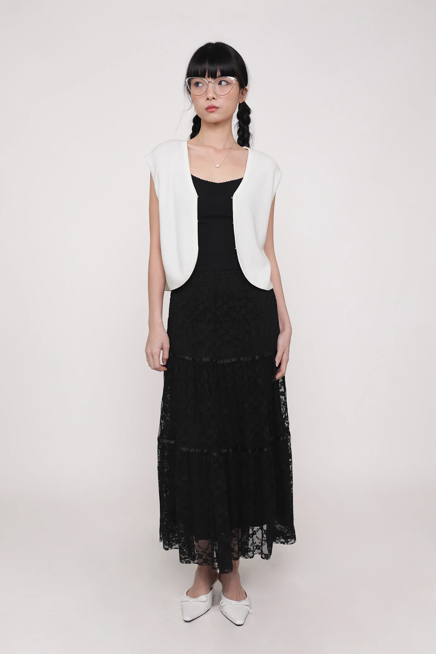 Elysia Lace Tiered Skirt - Image 8