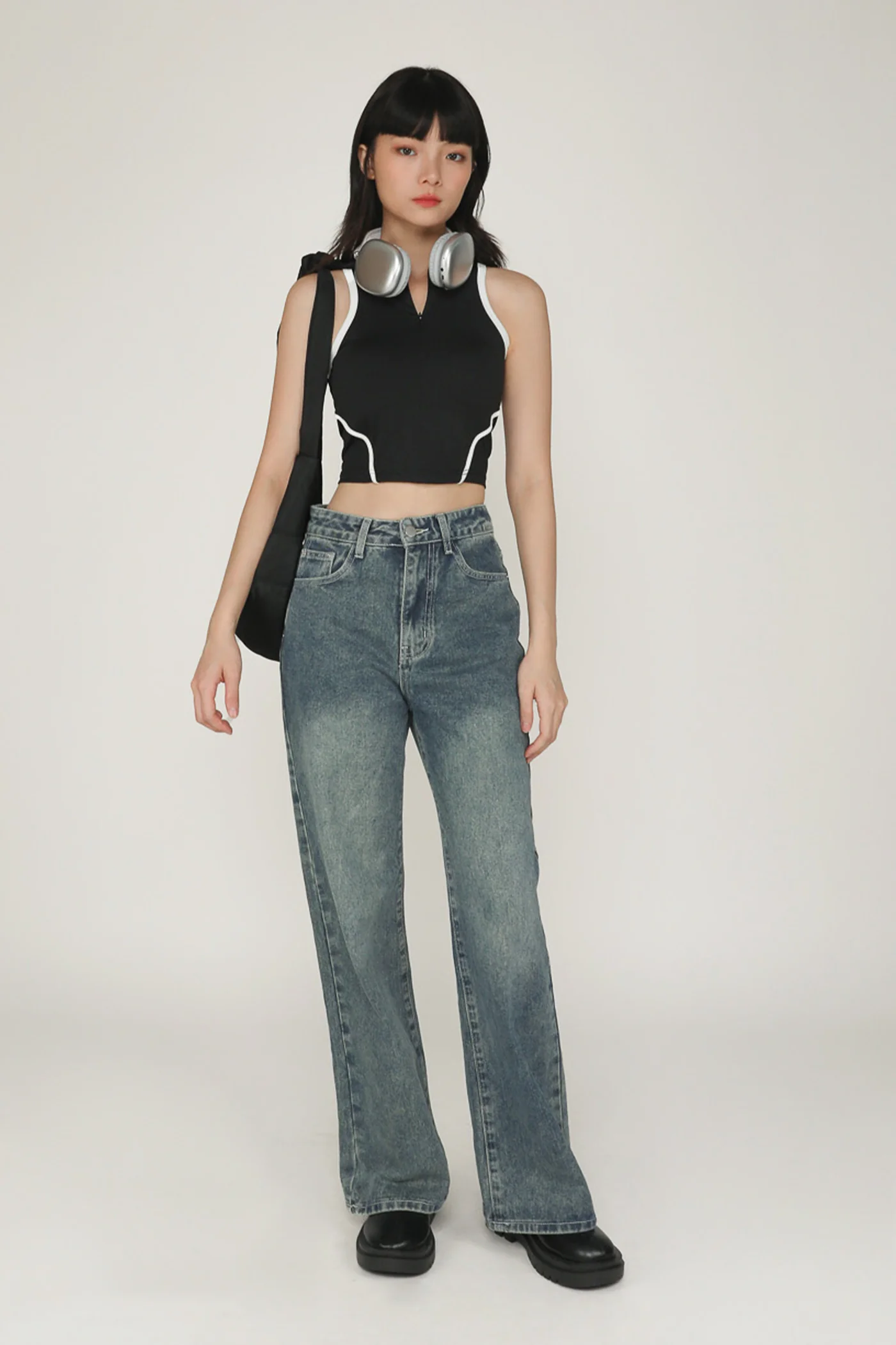Eris Zip Front Padded Top