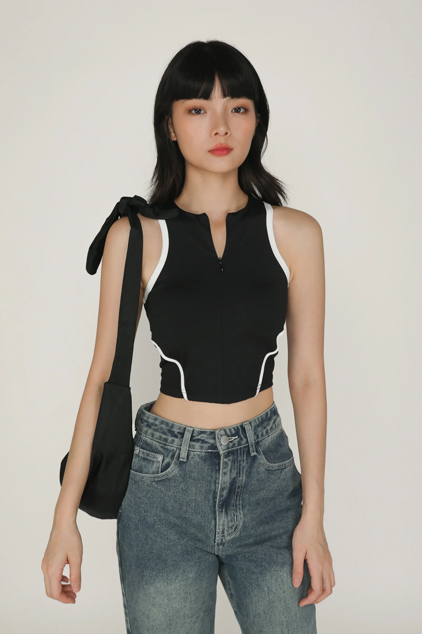 Eris Zip Front Padded Top - Image 2