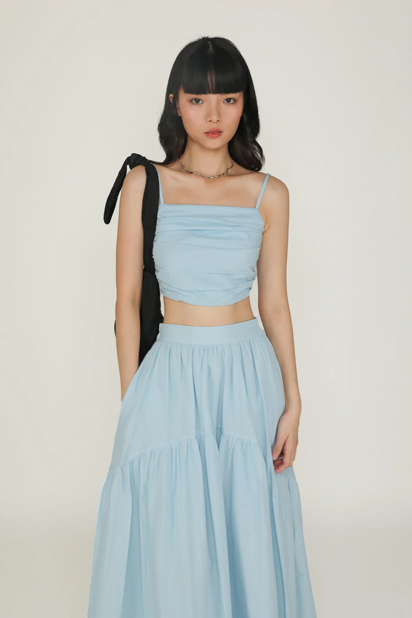 Eryn Ruched Side Crop Top - Image 15
