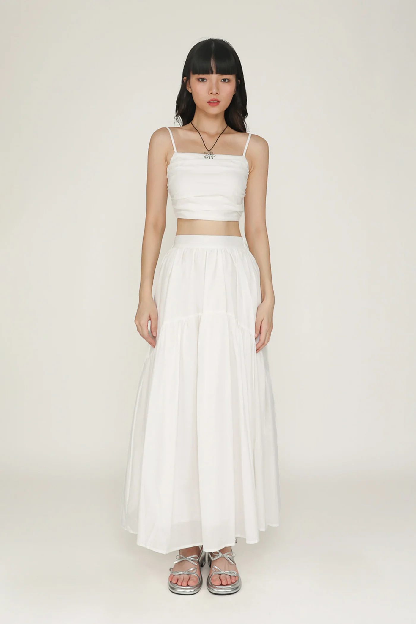 Eryn Ruched Side Crop Top - Image 2