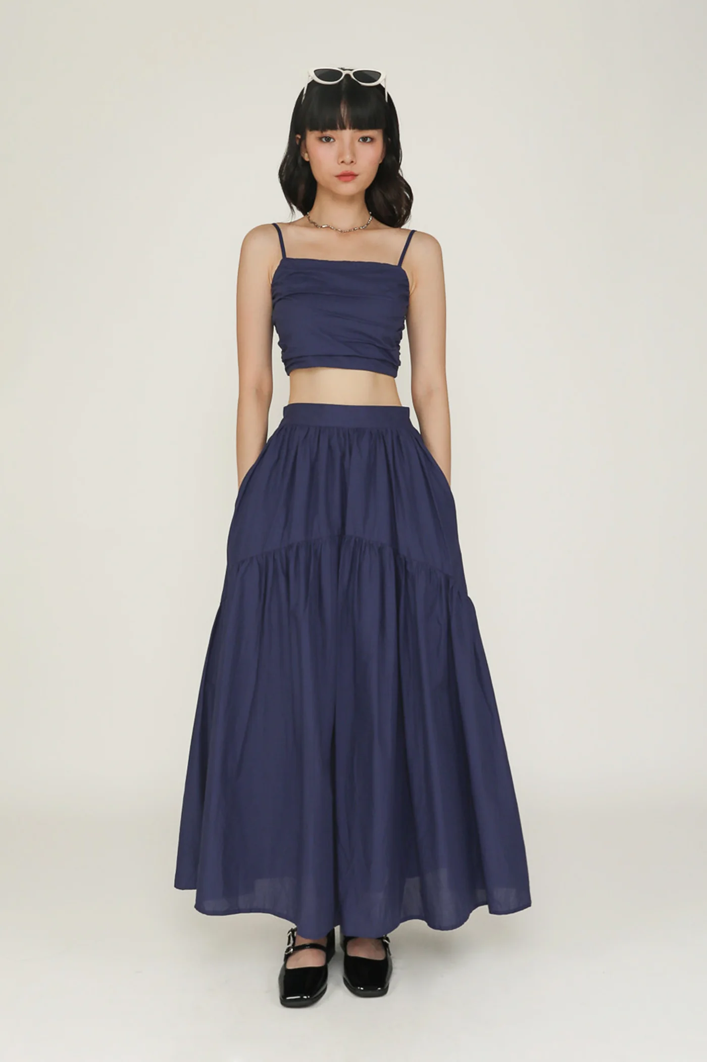 Eryn Ruched Side Crop Top - Image 27