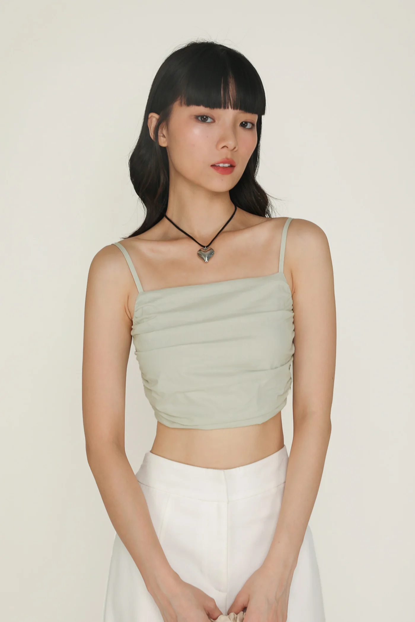 Eryn Ruched Side Crop Top - Image 30