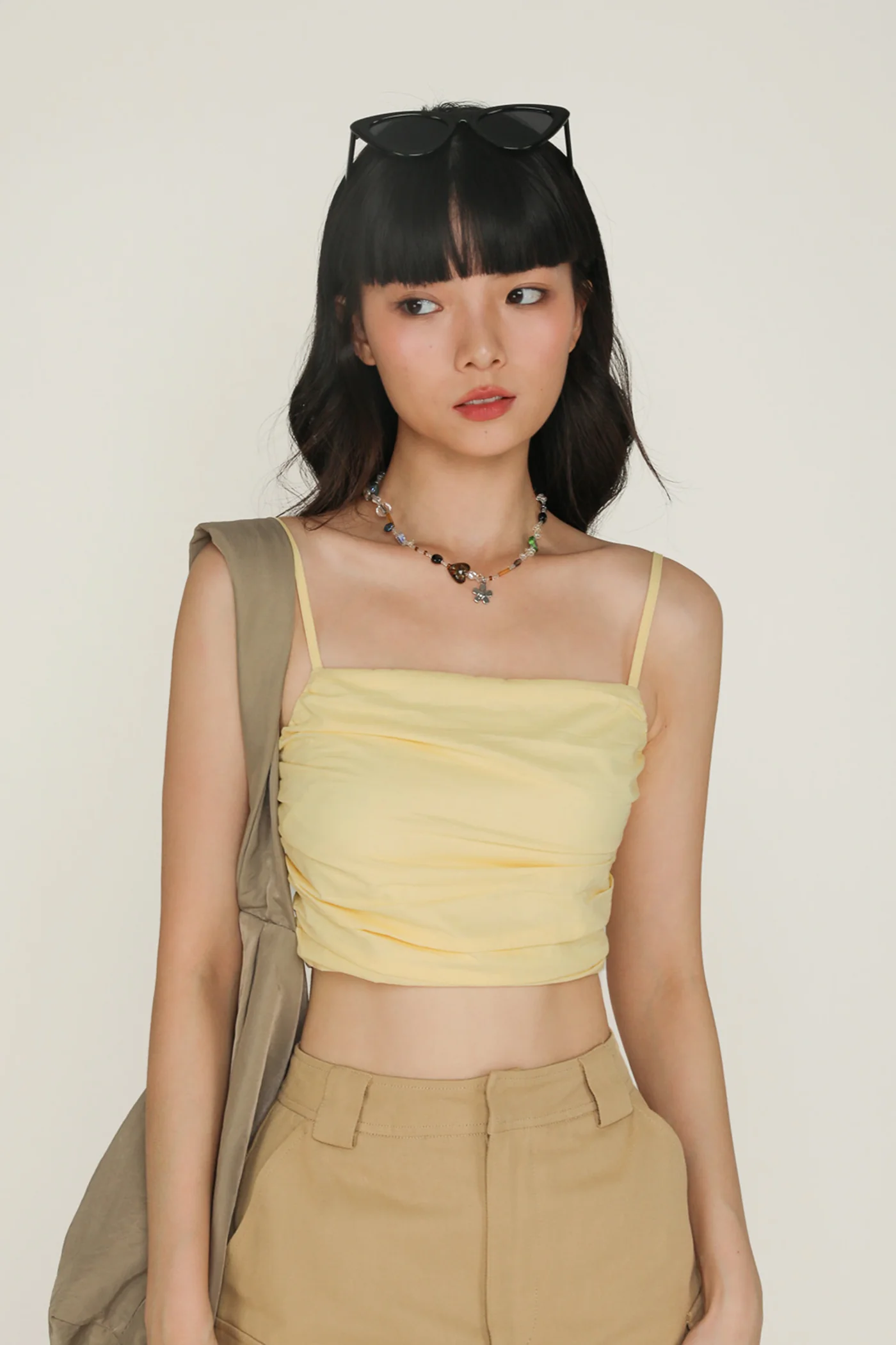 Eryn Ruched Side Crop Top - Image 44