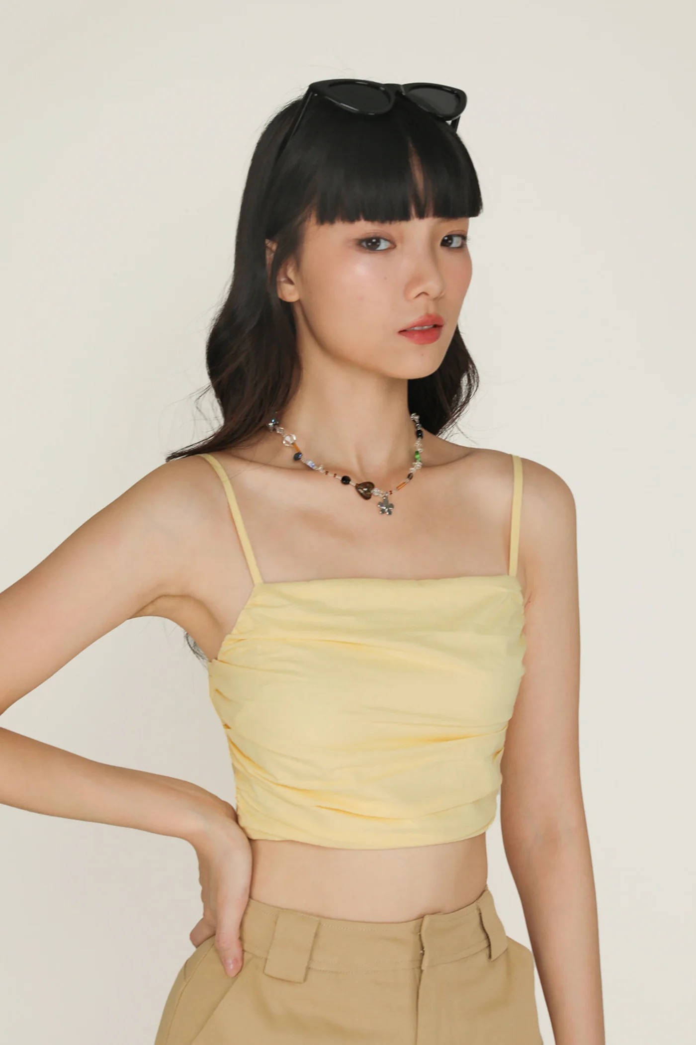 Eryn Ruched Side Crop Top - Image 45