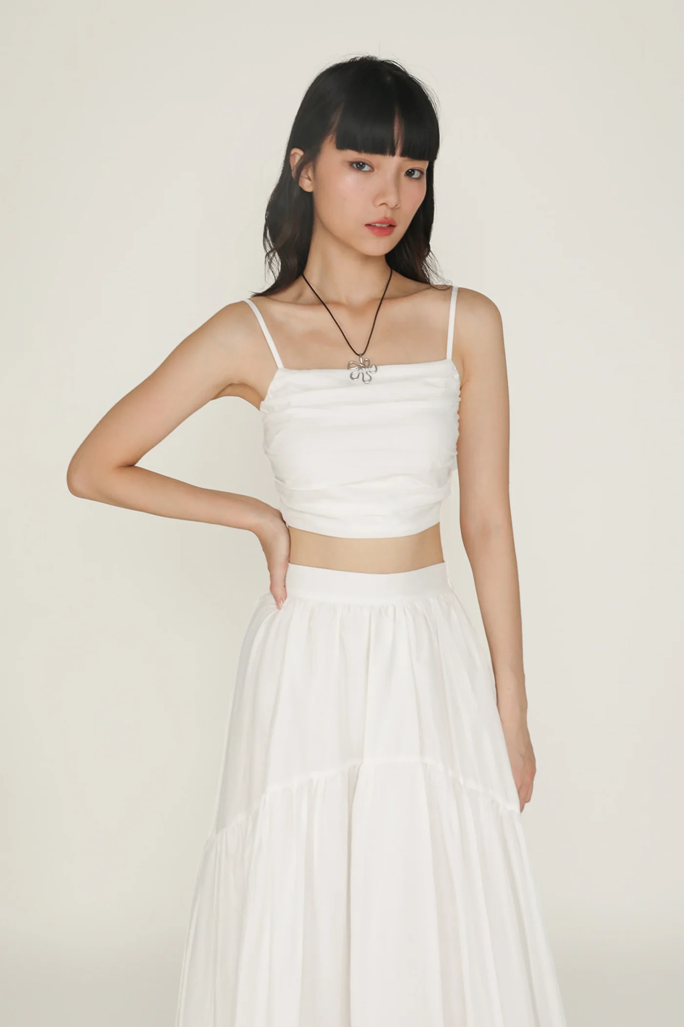 Eryn Ruched Side Crop Top - Image 5