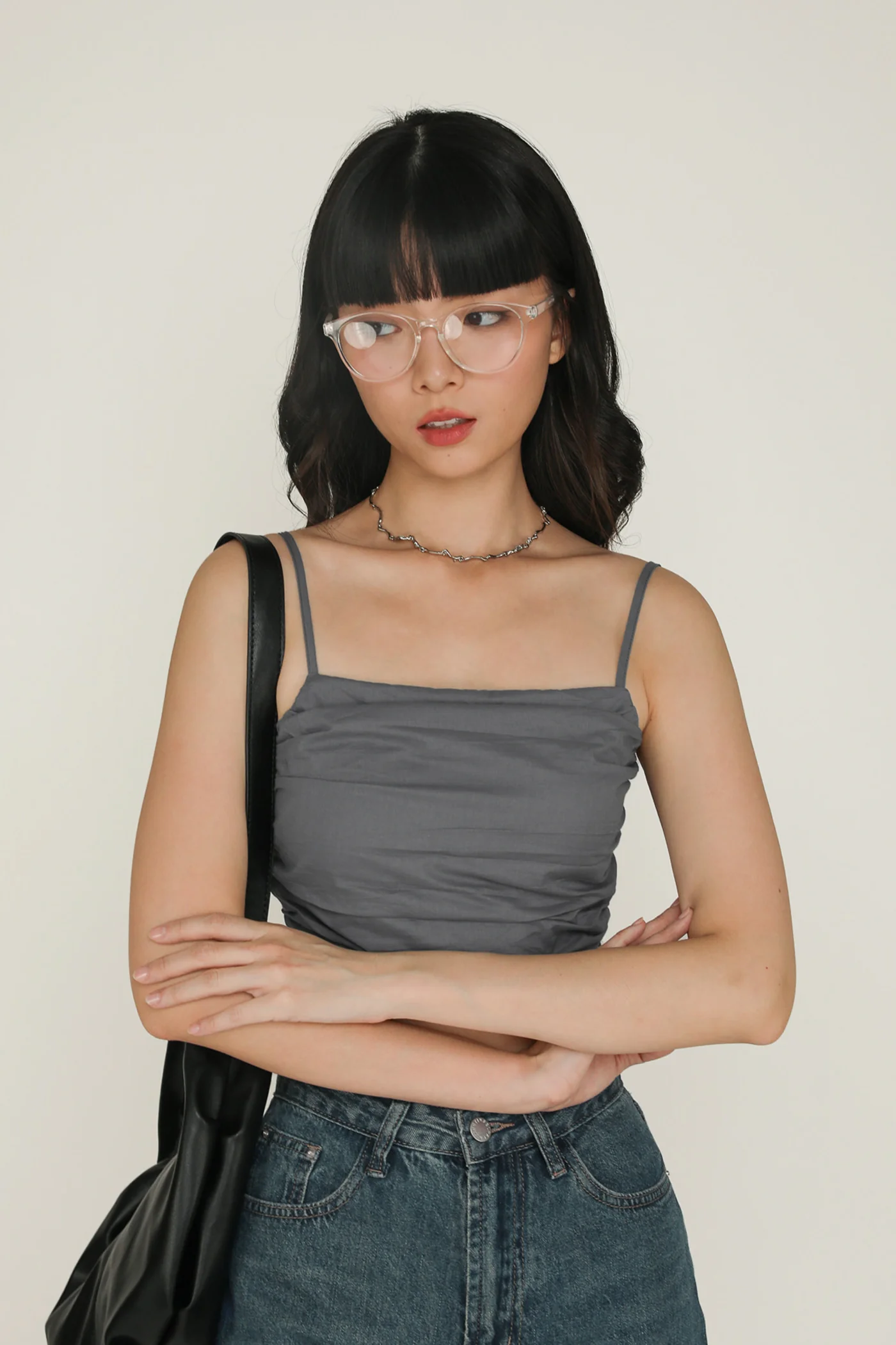 Eryn Ruched Side Crop Top - Image 52