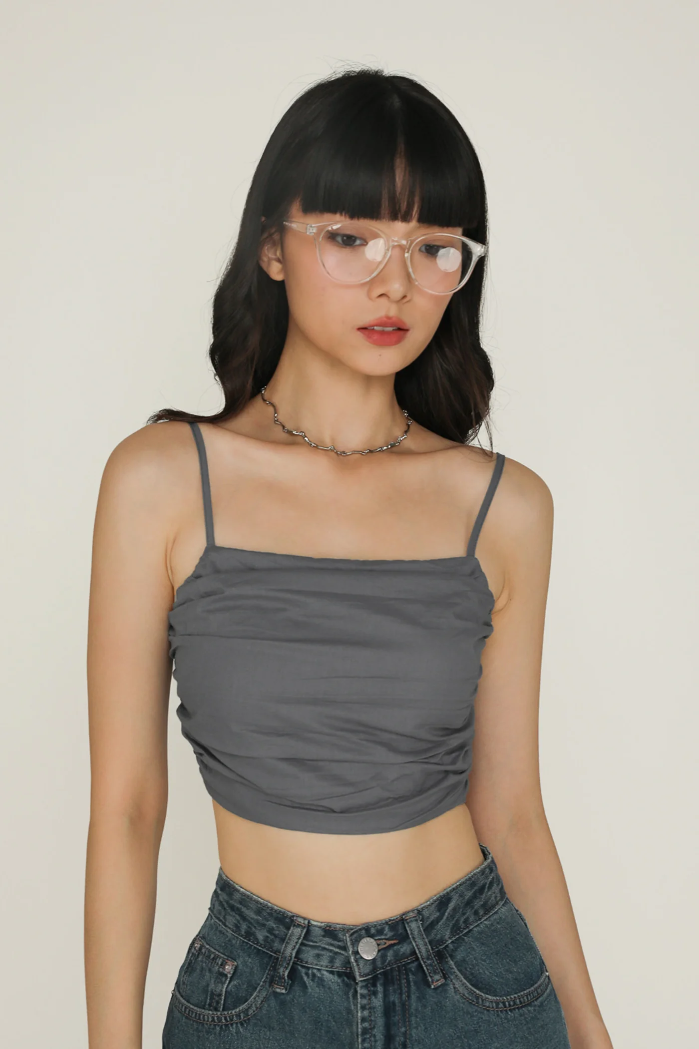 Eryn Ruched Side Crop Top - Image 54