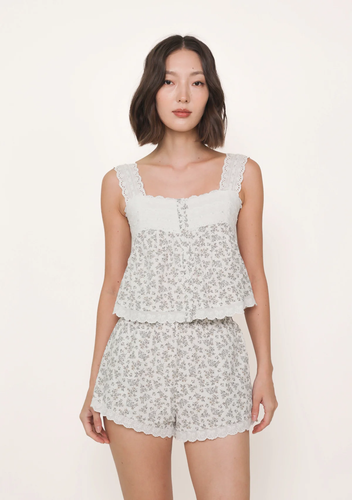 [ETA EARLY SEP] BACKORDER Klaris Eyelet Babydoll Top (Florals) - Image 4