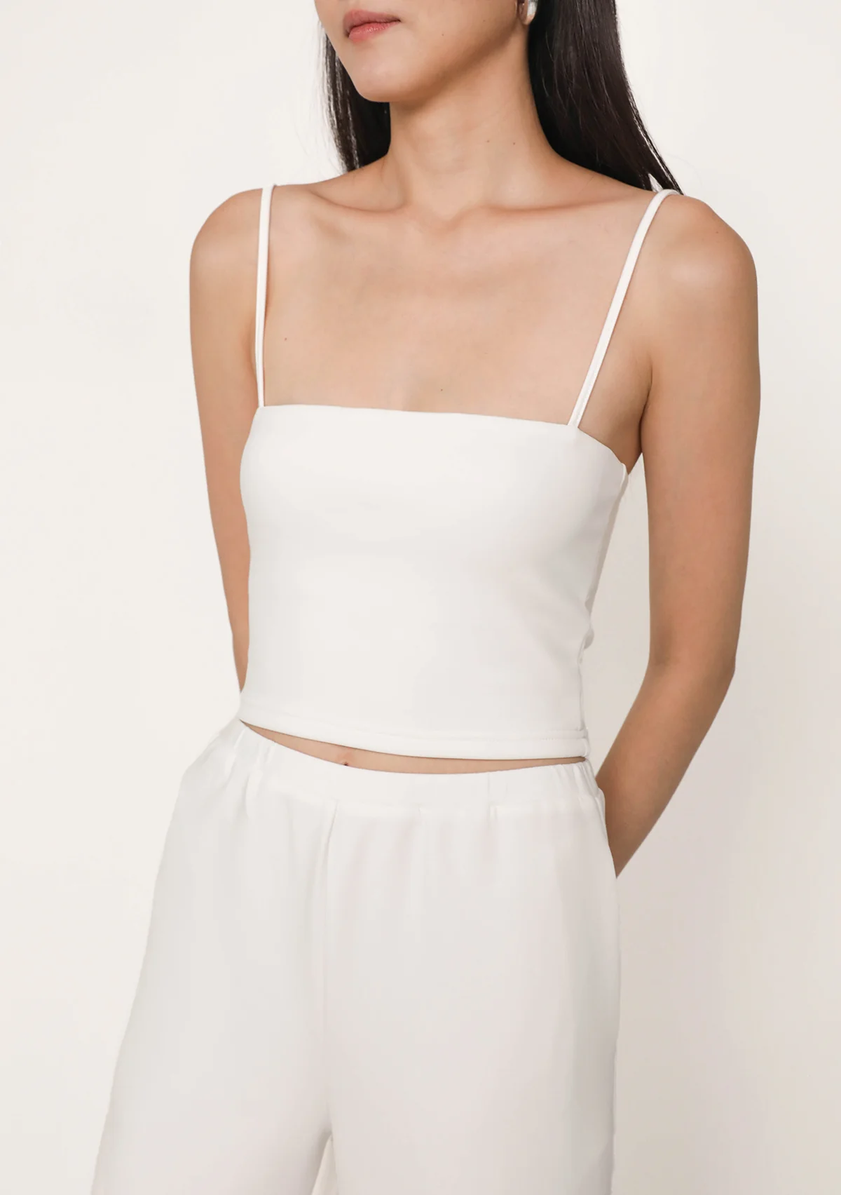 Elena Padded Crop Top (Lyocell) - Image 10