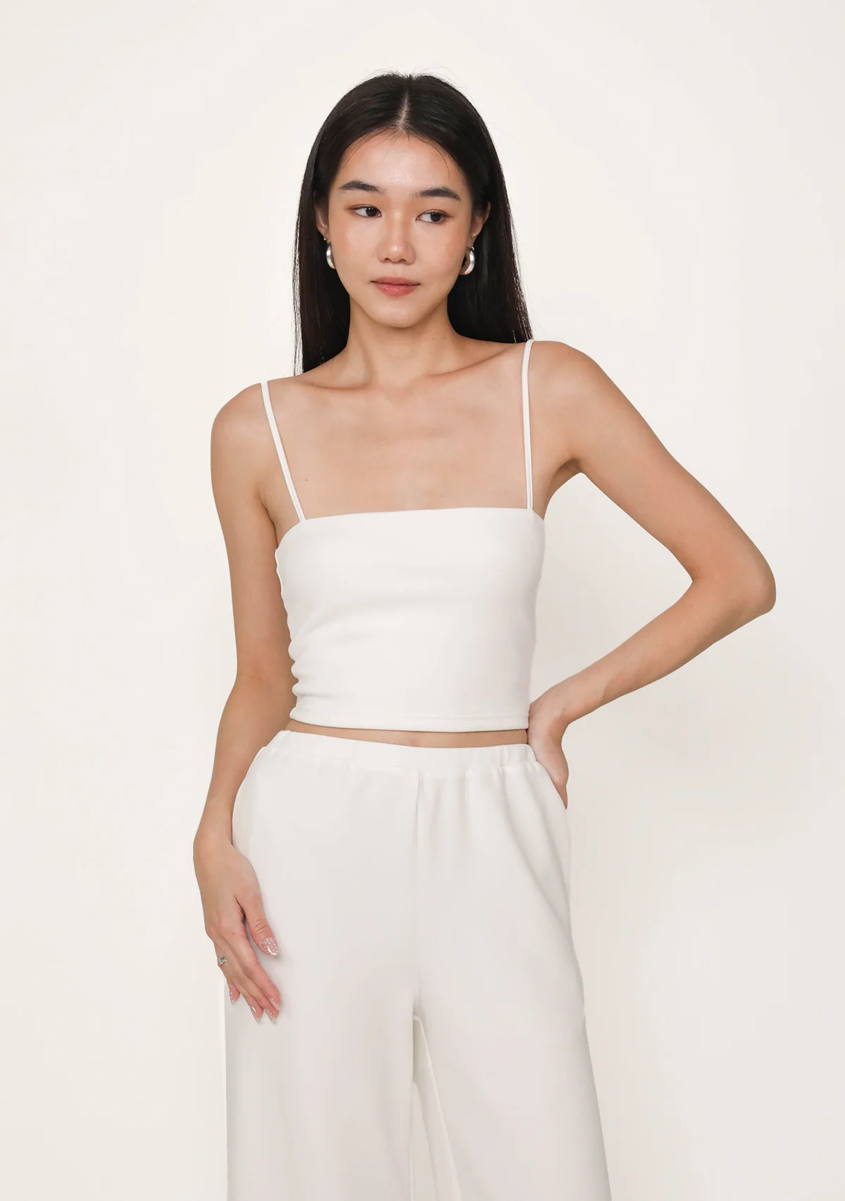 Elena Padded Crop Top (Lyocell) - Image 9