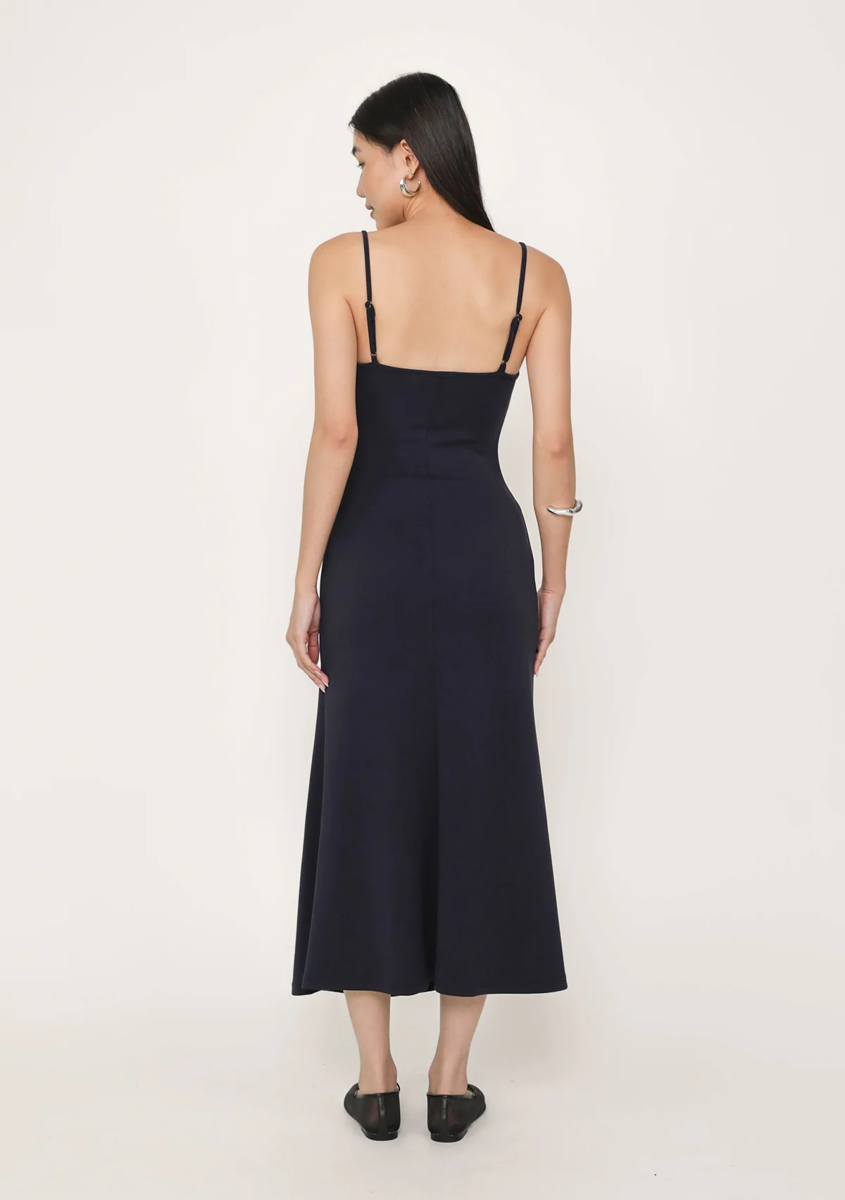 Sara Ruched Padded Maxi Dress - Image 11