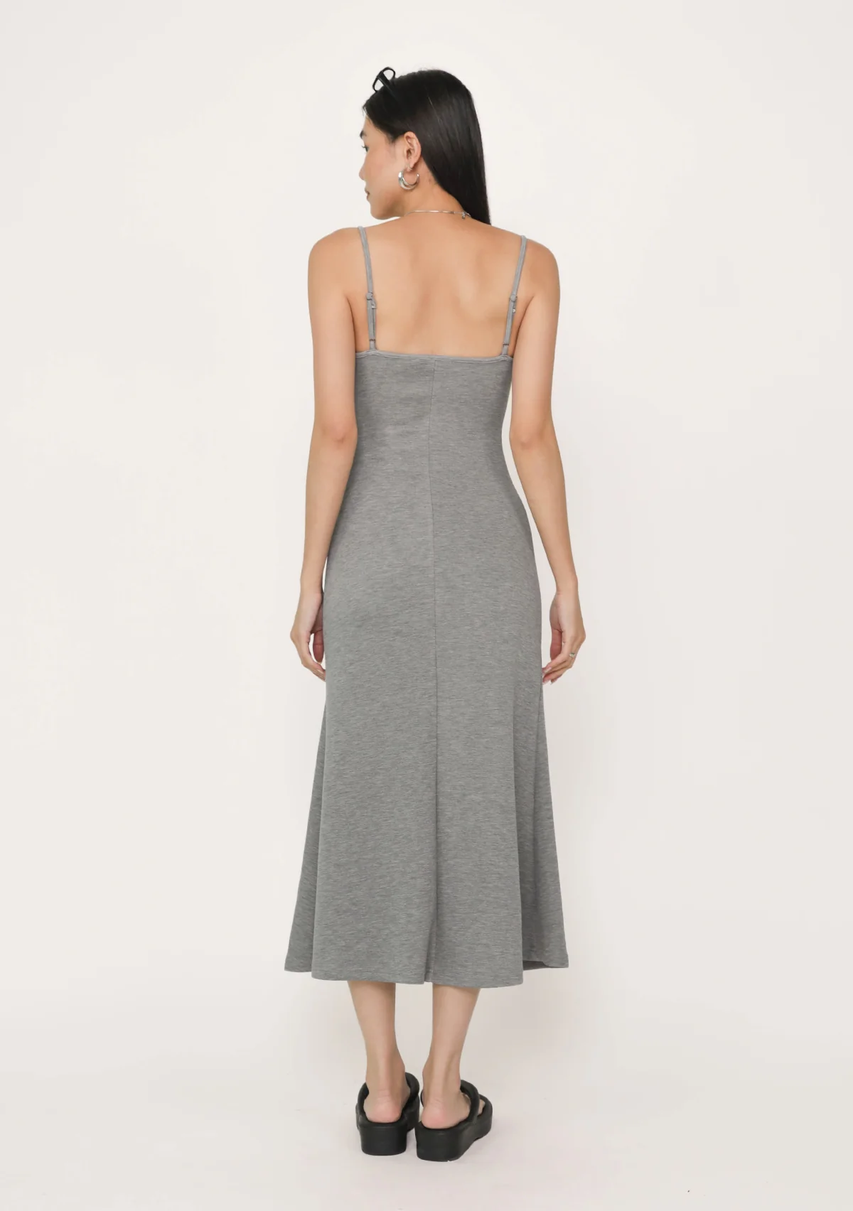 Sara Ruched Padded Maxi Dress - Image 15