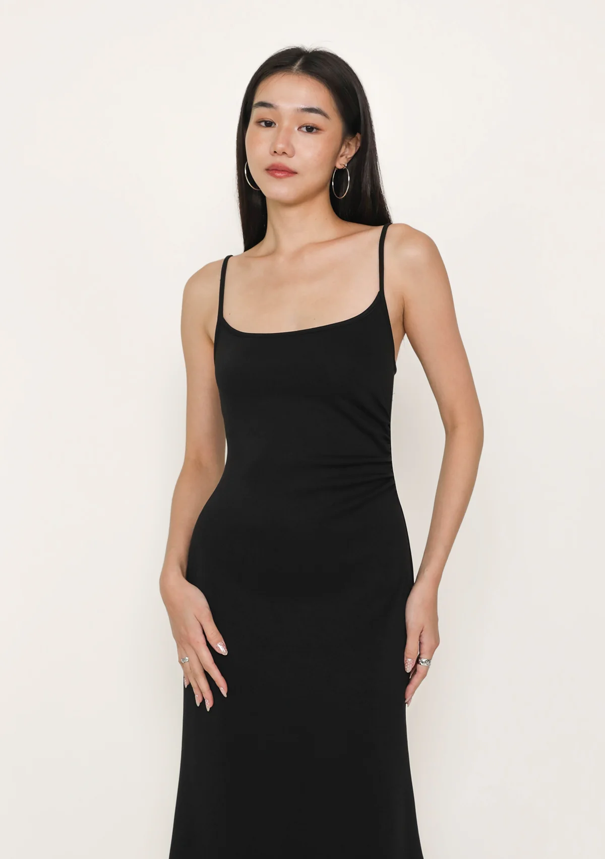 Sara Ruched Padded Maxi Dress - Image 5