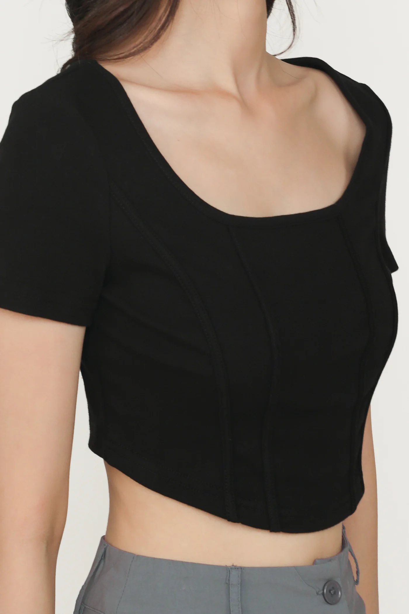 Eunice Curved Hem Tee - Image 10