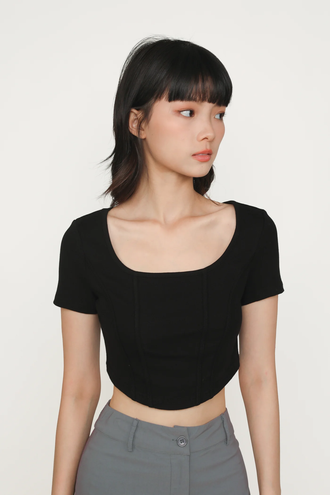 Eunice Curved Hem Tee - Image 11